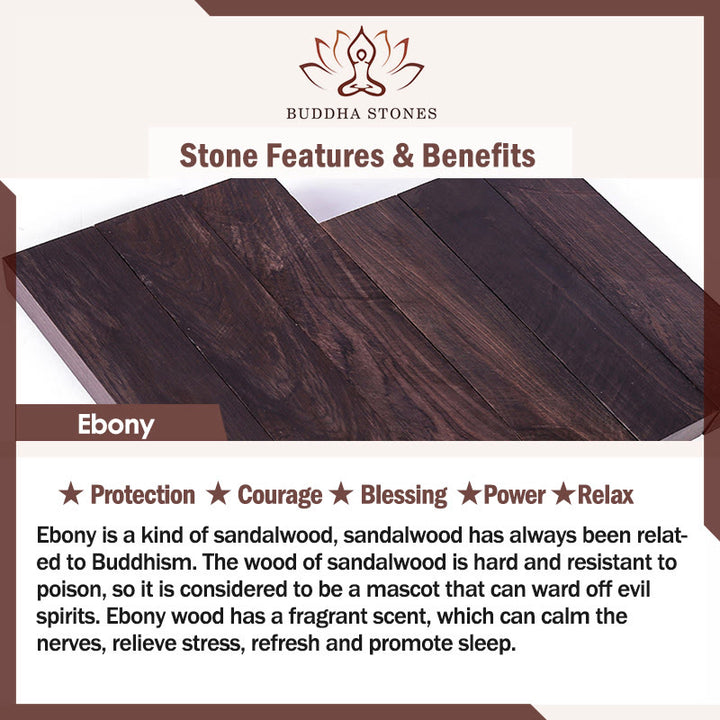 Buddha Stones Ebony Auspicious Cloud Courage Hairpin - image 5