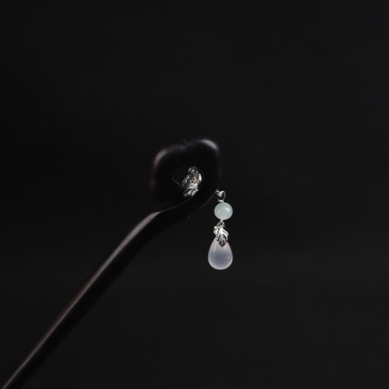 Buddha Stones Ebony Auspicious Cloud Courage Hairpin - image 8