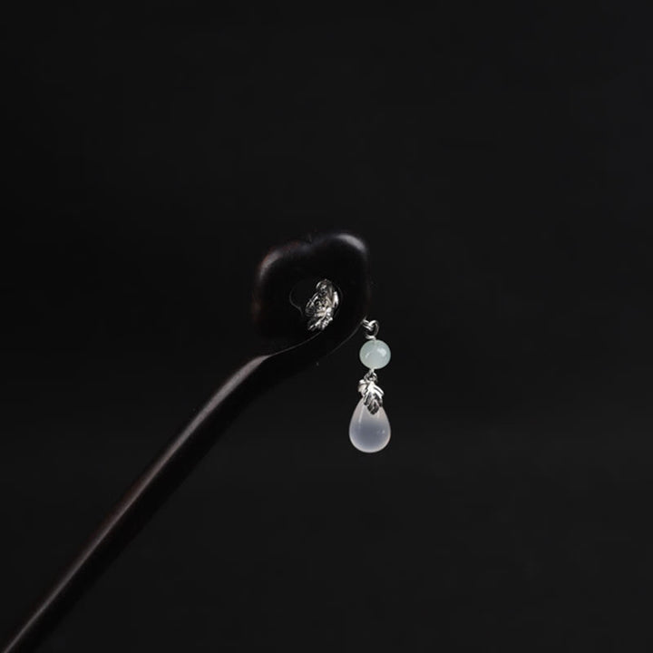 Buddha Stones Ebony Auspicious Cloud Courage Hairpin - image 8