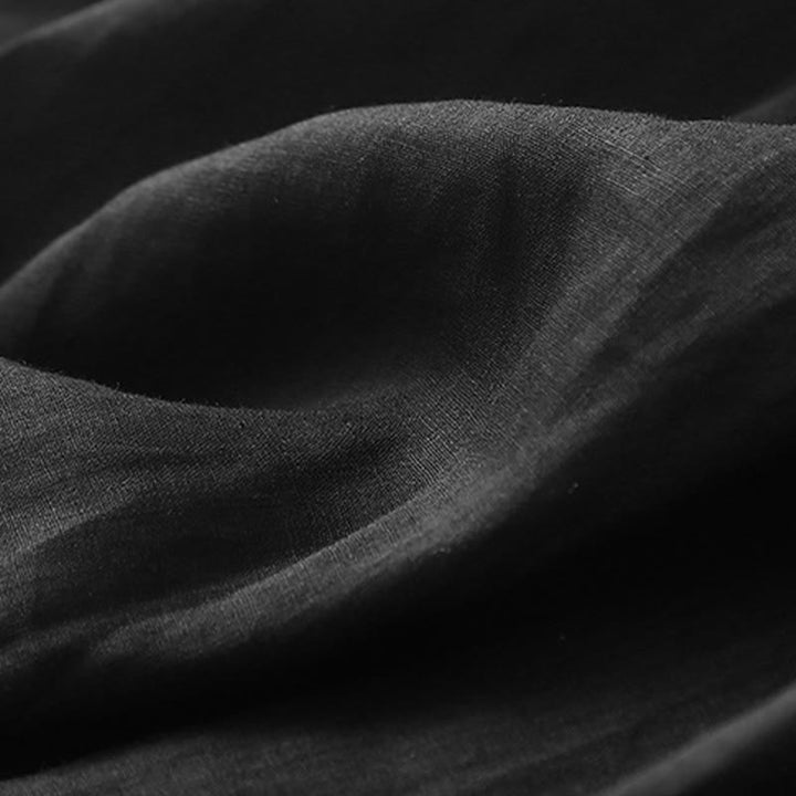 Buddha Stones Plain Lace Up Elastic Waist Women's Skirt With Pockets - image 21