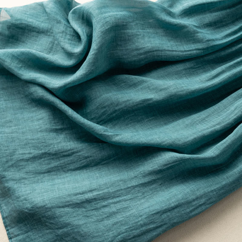 Buddha Stones Spring Ethnic Embroidery Half Sleeve Cotton Linen Women's Midi Dress - image 8