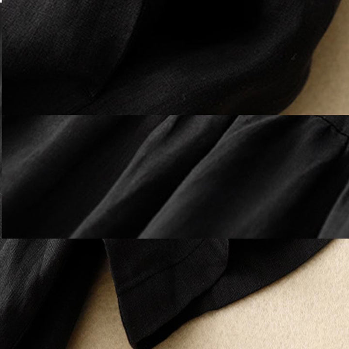 Buddha Stones Casual Short Sleeve Bowknot Tie Straps Women's Midi Dress With Pockets - image 10