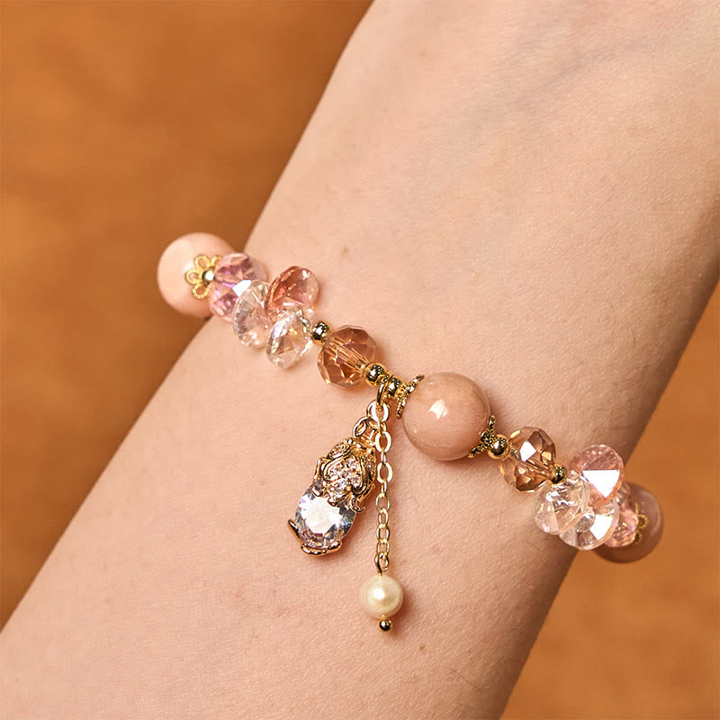 Buddha Stones Natural Sun Stone PiXiu Wealth Bracelet - image 4