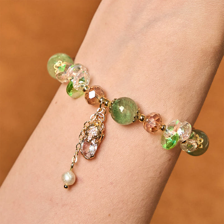Buddha Stones Natural Citrine Green Strawberry Quartz PiXiu Prosperity Bracelet - image 10