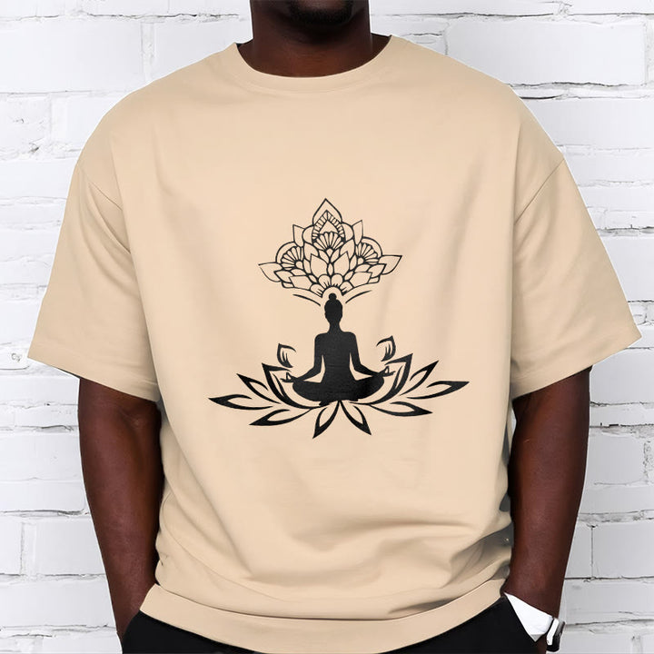 Buddha Stones Lotus Flower Meditation Buddha Tee T-shirt - image 9