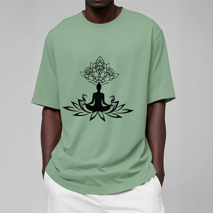 Buddha Stones Lotus Flower Meditation Buddha Tee T-shirt - image 15