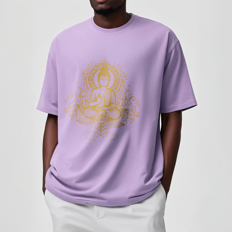 Buddha Stones Lotus Flower Vines Meditation Buddha Tee T-shirt - image 17