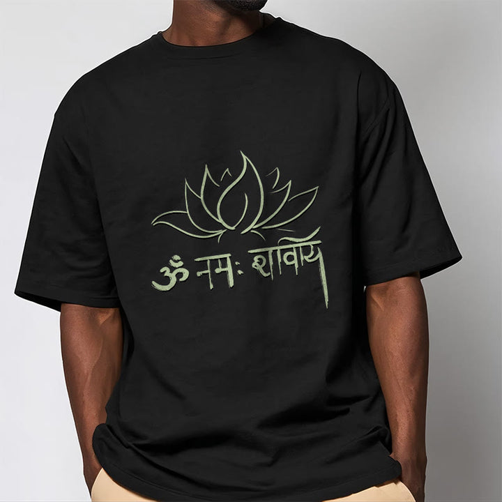 Buddha Stones Lotus Sanskrit Namah Shivaya Tee T-shirt - image 7