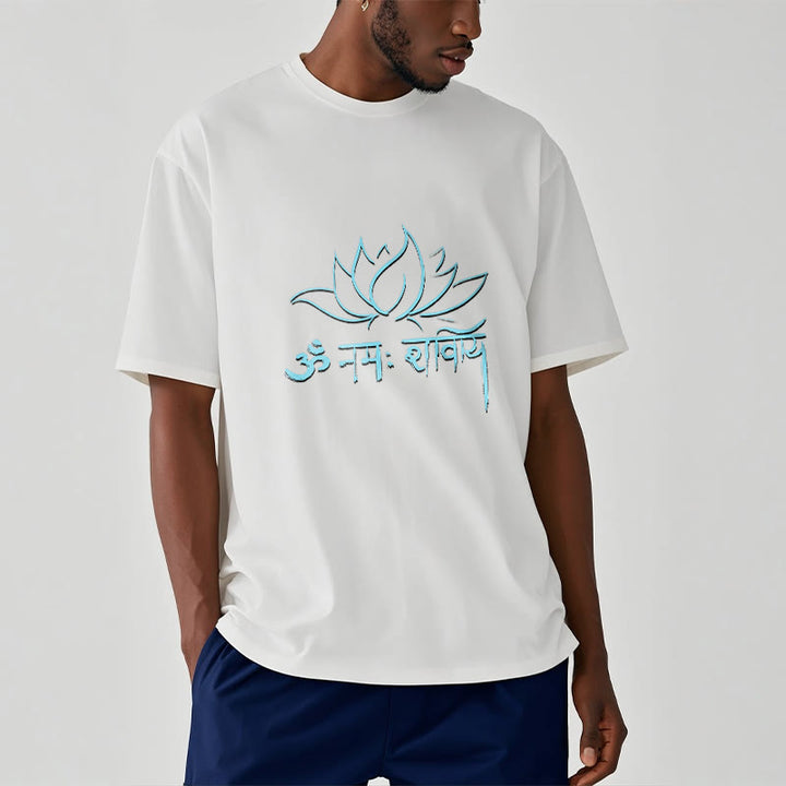 Buddha Stones Lotus Sanskrit Namah Shivaya Tee T-shirt - image 4