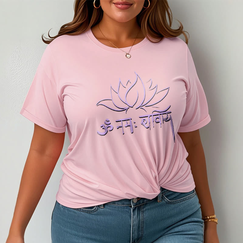Buddha Stones Lotus Sanskrit Namah Shivaya Tee T-shirt - image 13