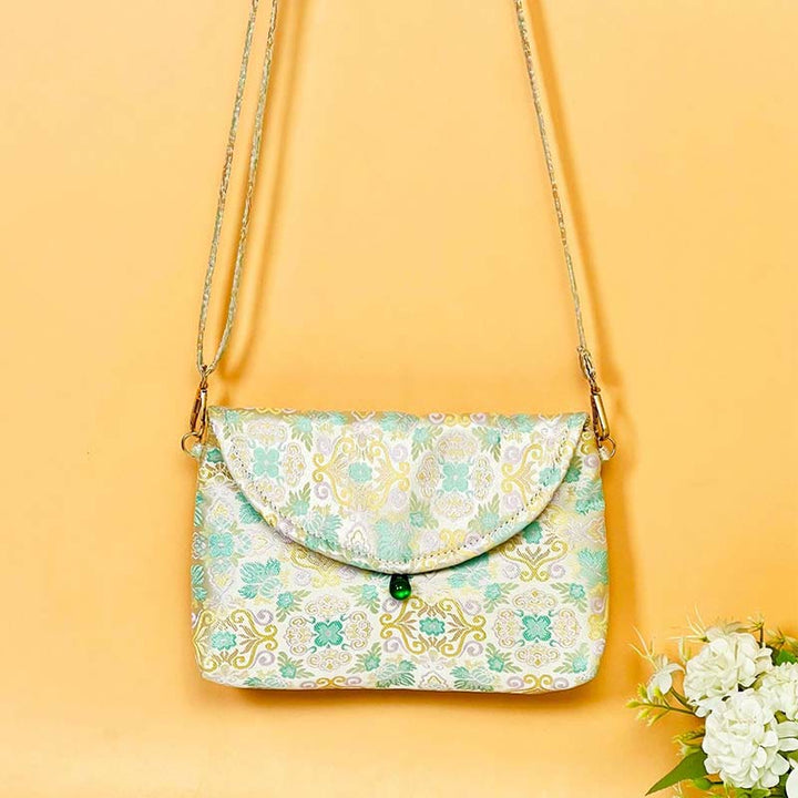 Buddha Stones Retro Flowers Pattern Polyester Cotton Embroidery Crossbody Bag Hangbags - image 6