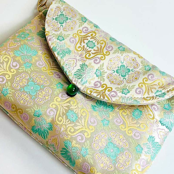 Buddha Stones Retro Flowers Pattern Polyester Cotton Embroidery Crossbody Bag Hangbags - image 8