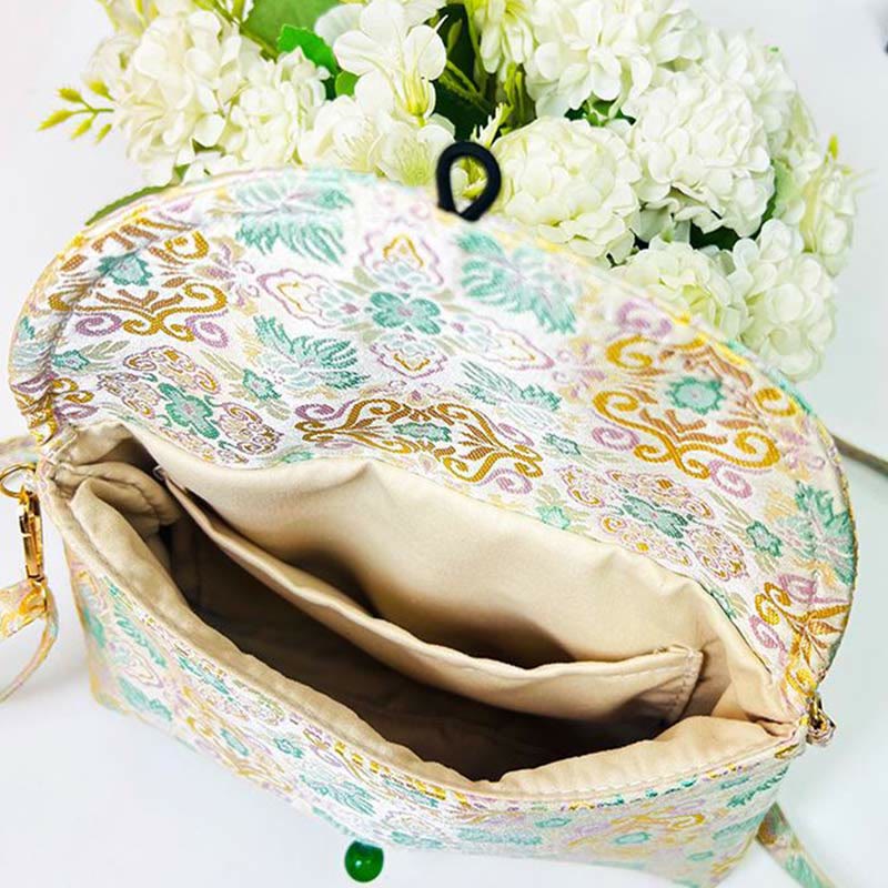 Buddha Stones Retro Flowers Pattern Polyester Cotton Embroidery Crossbody Bag Hangbags - image 11