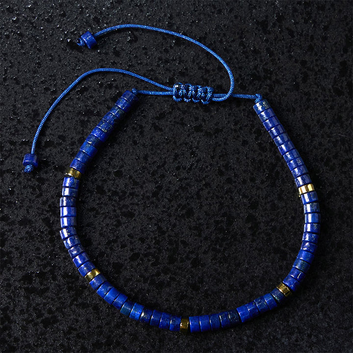 Buddha Stones Natural Lazurite Spacer Bead Positive Balance Bracelet - image 7