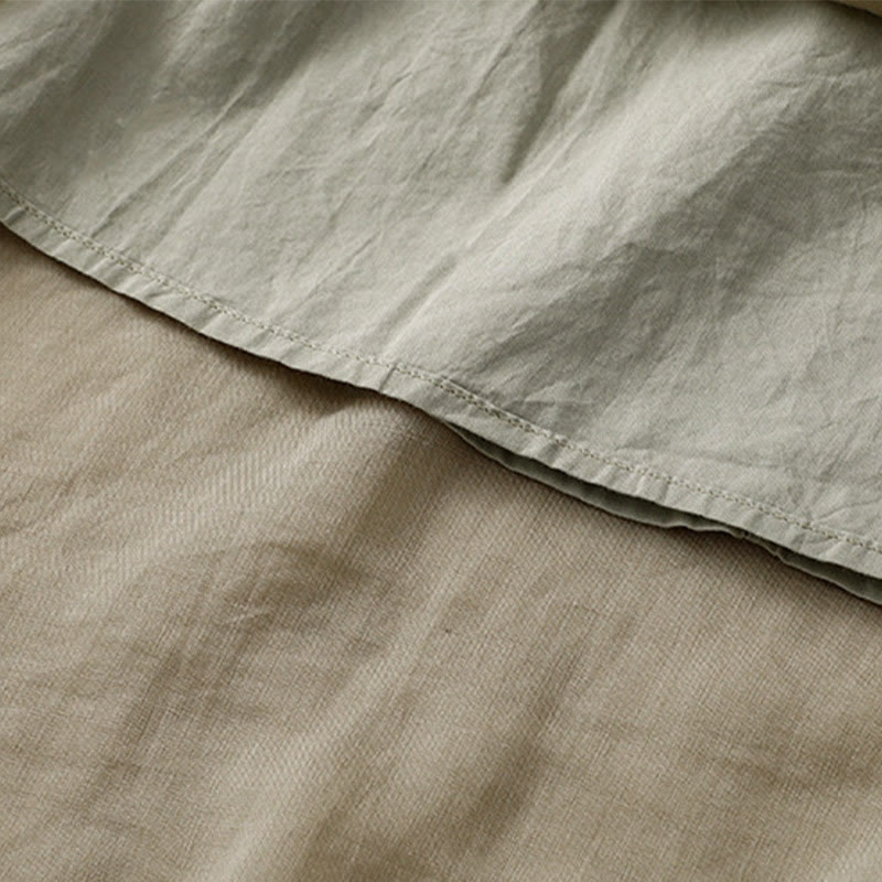 Buddha Stones Summer Plain Ruffle Design Women's Cotton Skirt - image 8