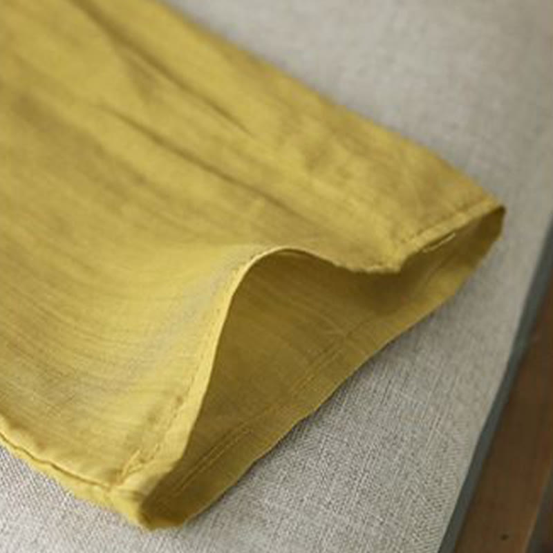 Buddha Stones Casual Embroidery Petals Long Sleeve Open Front Cardigan Jacket - image 9