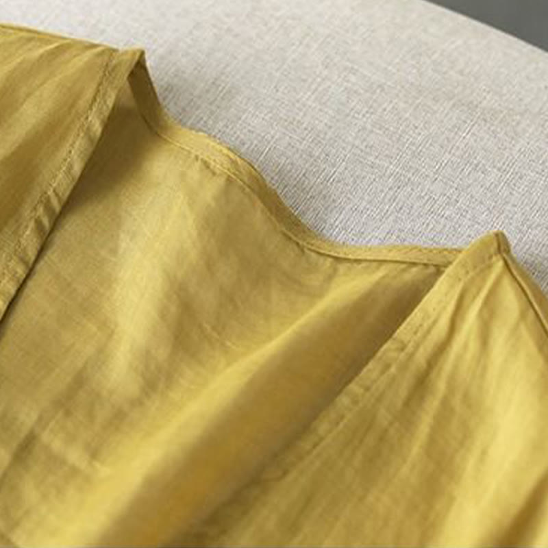 Buddha Stones Casual Embroidery Petals Long Sleeve Open Front Cardigan Jacket - image 7