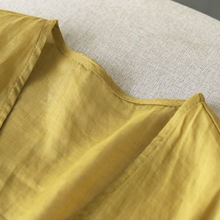 Buddha Stones Casual Embroidery Petals Long Sleeve Open Front Cardigan Jacket - image 7