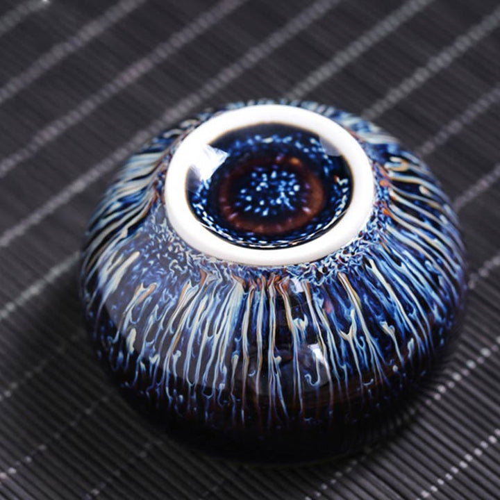 Buddha Stones Handmade Chinese Jianzhan Koi Fish Lotus Dragon Phoenix 12 Chinese Zodiac Ceramic Teacup Kung Fu Tea Cup 70ml - image 5