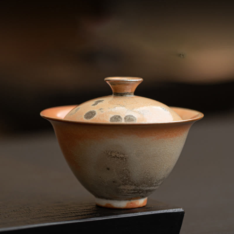 Buddha Stones Cute Cat Ceramic Gaiwan Teacup Kung Fu Tea Cup With Lid 130ml - Ordinary Cup 9.5cm*7.6cm*130ml - image 12