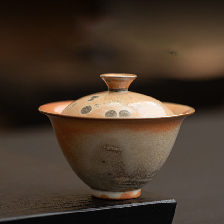 Buddha Stones Cute Cat Ceramic Gaiwan Teacup Kung Fu Tea Cup With Lid 130ml - Ordinary Cup 9.5cm*7.6cm*130ml - image 12