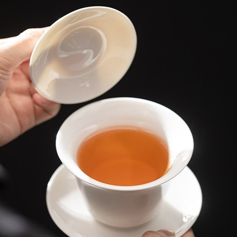 Buddha Stones Thangka Dragon Buddhas Dunhuang Ceramic Gaiwan Sancai Kung Fu Tea Cup And Saucer With Lid Gift Box 180ml - image 25