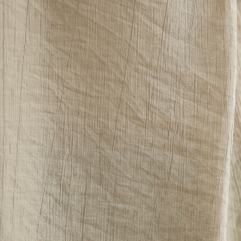 Buddha Stones Casual Plain Back Buttom Design Stand Collar Cotton Linen Women's Sleeveless Vest - image 17