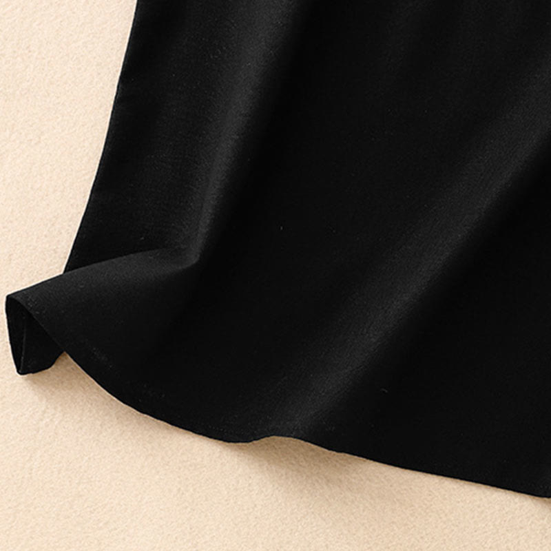 Buddha Stones Summer Square Collar Women's Cotton Linen Sleeveless Vest - image 12