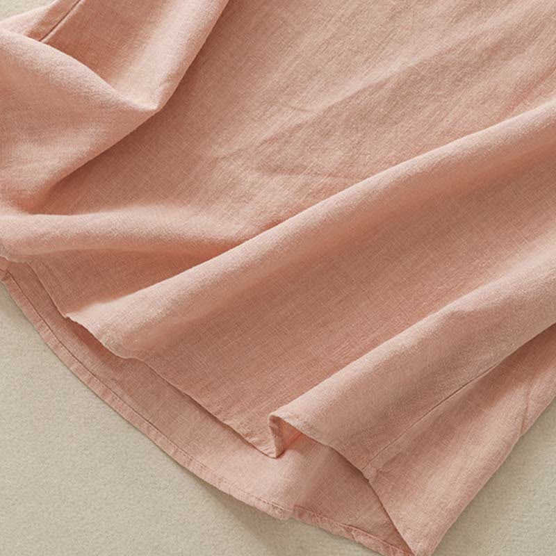 Buddha Stones Spring Patchwork Simple Sleeveless Design Cotton Women's Vest - image 4