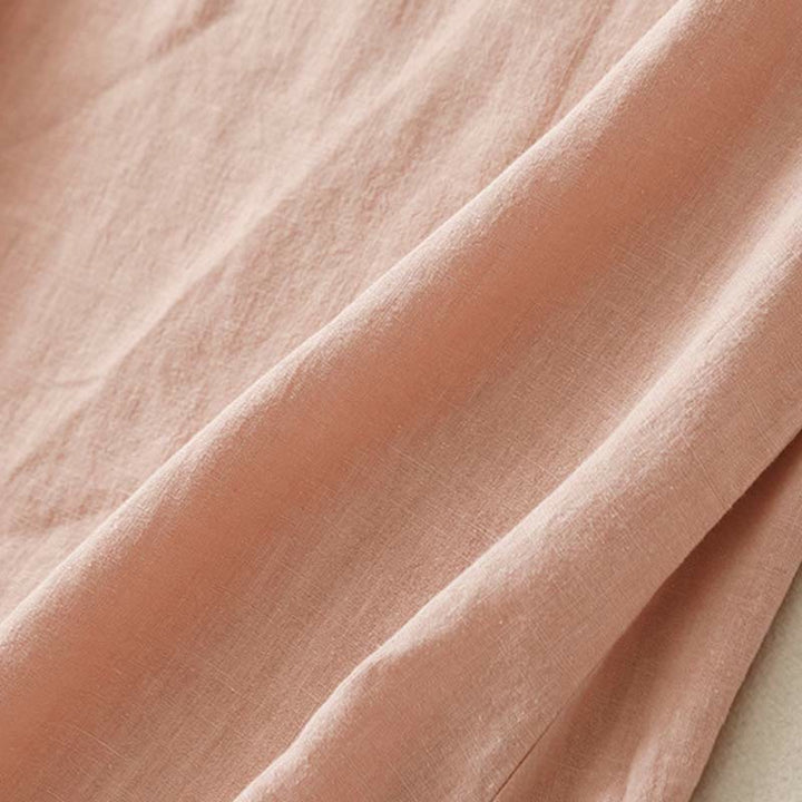 Buddha Stones Spring Patchwork Simple Sleeveless Design Cotton Women's Vest - image 5