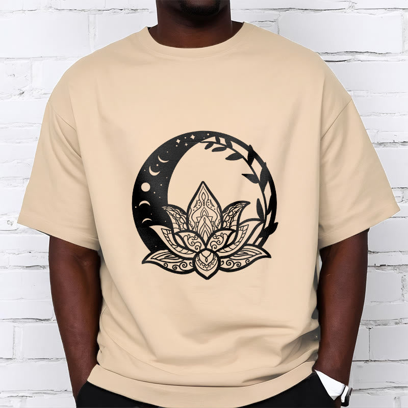 Buddha Stones Lotus Flower Sun Moon Intertwining Vines Tee T-shirt - image 9