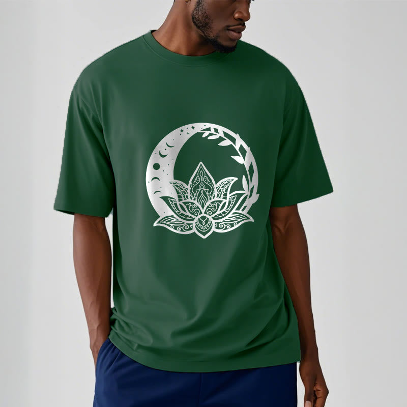 Buddha Stones Lotus Flower Sun Moon Intertwining Vines Tee T-shirt - image 11