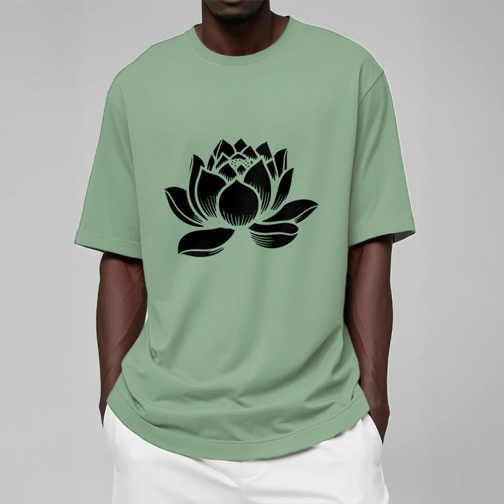 Buddha Stones Lotus Flower Design Tee T-shirt - image 15