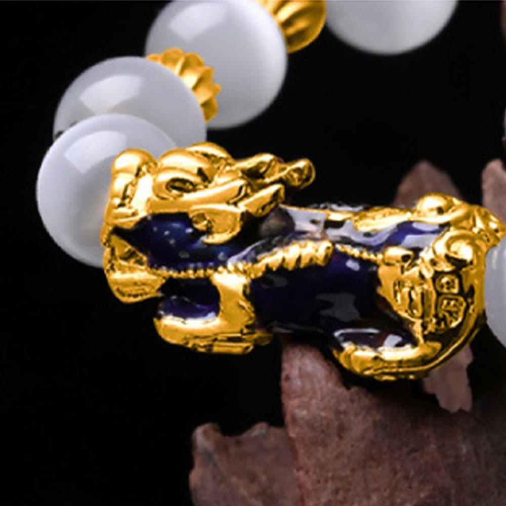 Buddha Stones Cat Eye Color Change PiXiu Support Bracelet - image 9