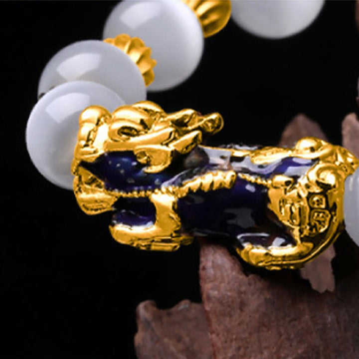 Buddha Stones Cat Eye Color Change PiXiu Support Bracelet - image 9