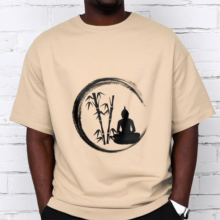 Buddha Stones Zen Buddha Statue Sitting Bamboo Meditation Tee T-shirt - image 9