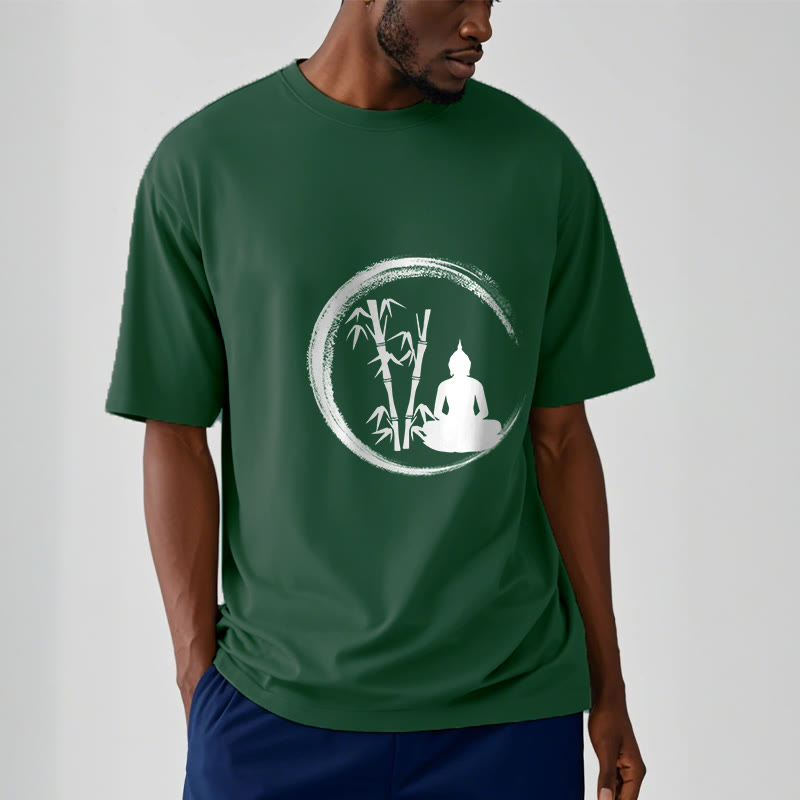 Buddha Stones Zen Buddha Statue Sitting Bamboo Meditation Tee T-shirt - image 11