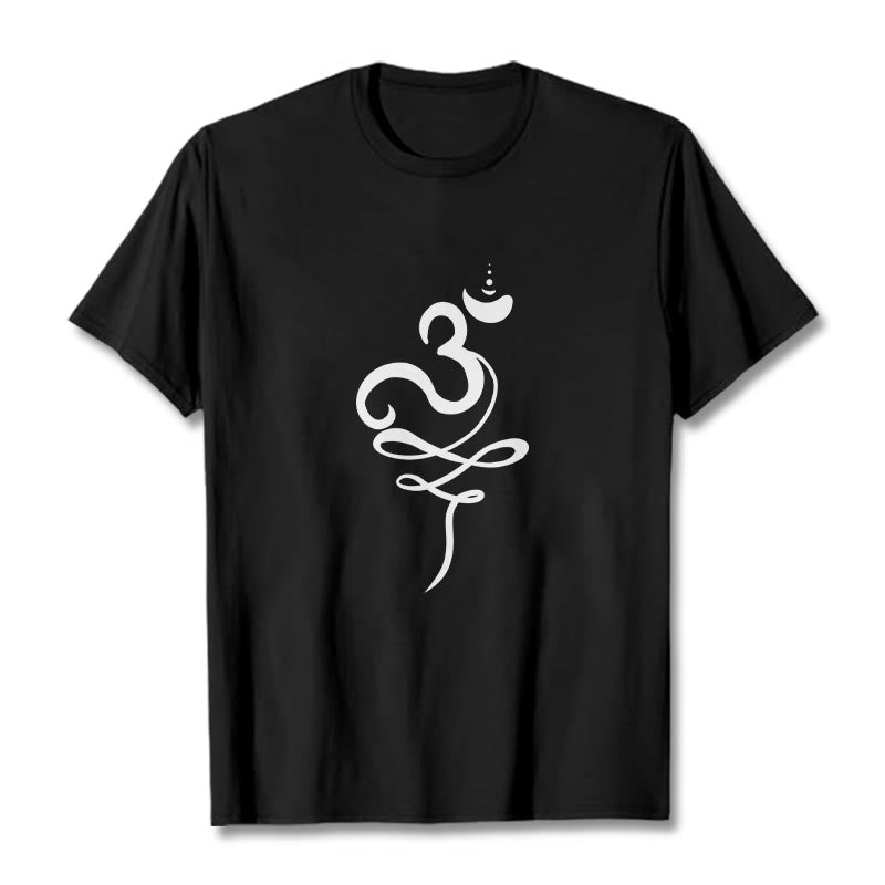 Buddha Stones OM Sanskrit Tee T-shirt - Black - 2XL - image 0