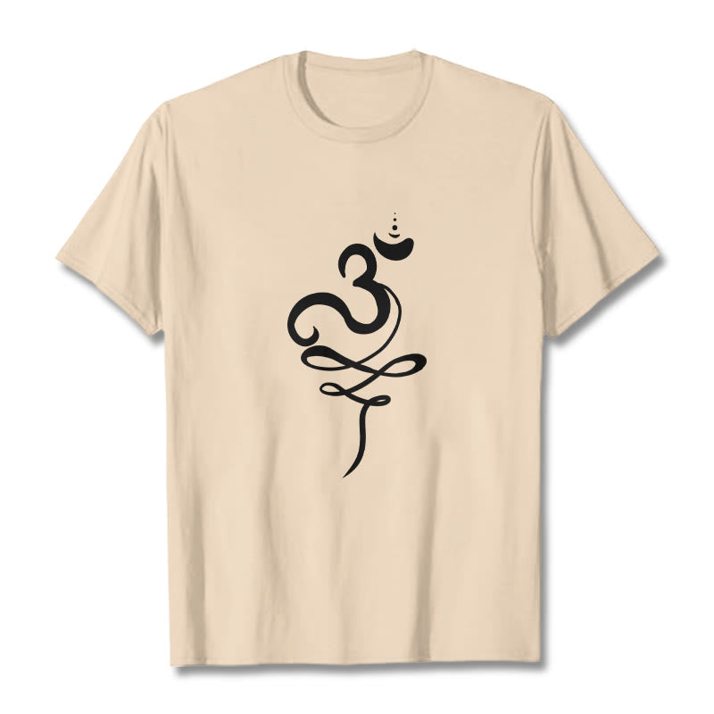 Buddha Stones OM Sanskrit Tee T-shirt - Bisque - 2XL - image 8
