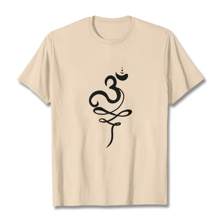 Buddha Stones OM Sanskrit Tee T-shirt - Bisque - 2XL - image 8