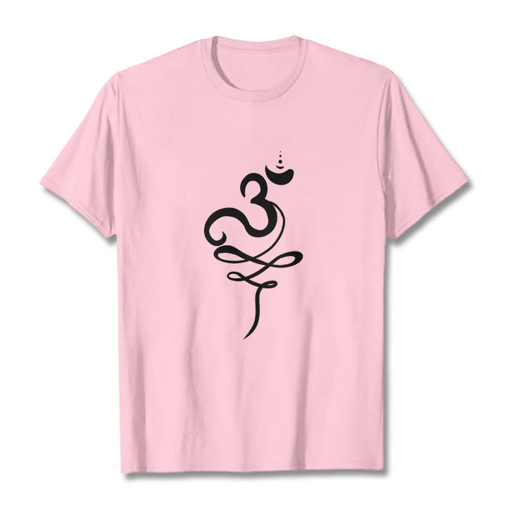 Buddha Stones OM Sanskrit Tee T-shirt - LightPink - 2XL - image 12