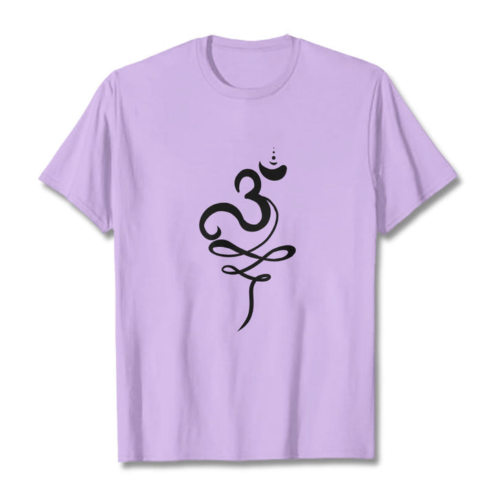Buddha Stones OM Sanskrit Tee T-shirt - Plum - 2XL - image 16