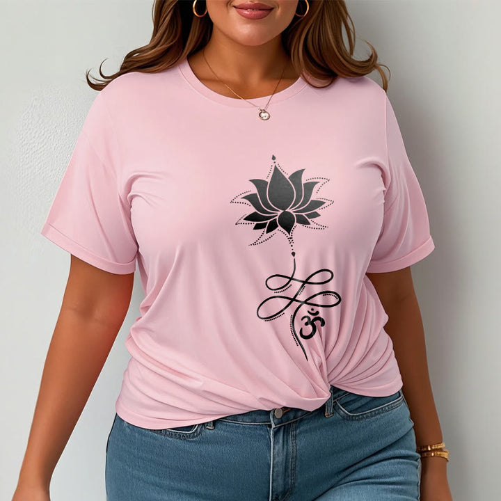 Buddha Stones Lotus OM Sanskrit Tee T-shirt - image 13