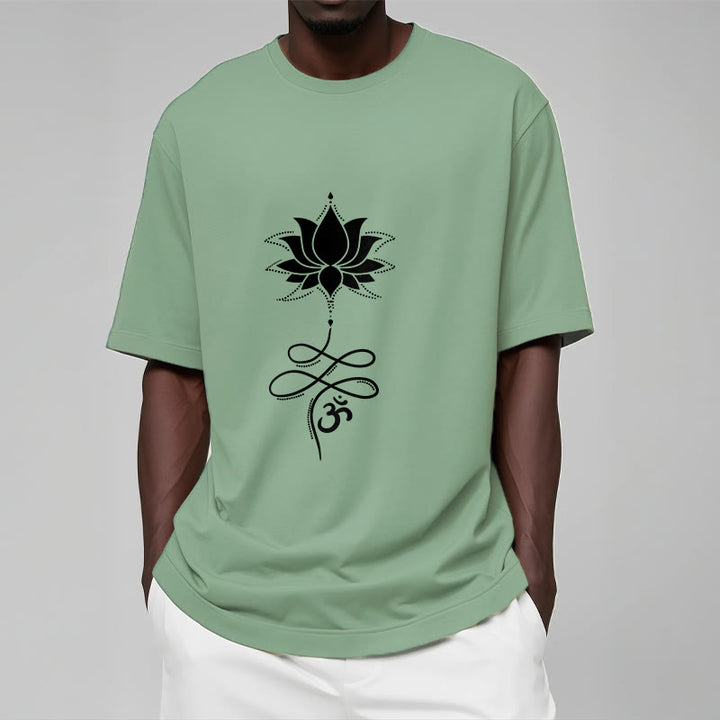 Buddha Stones Lotus OM Sanskrit Tee T-shirt - image 15