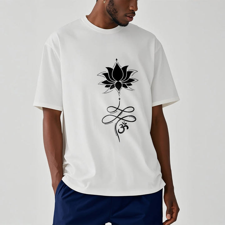 Buddha Stones Lotus OM Sanskrit Tee T-shirt - image 6