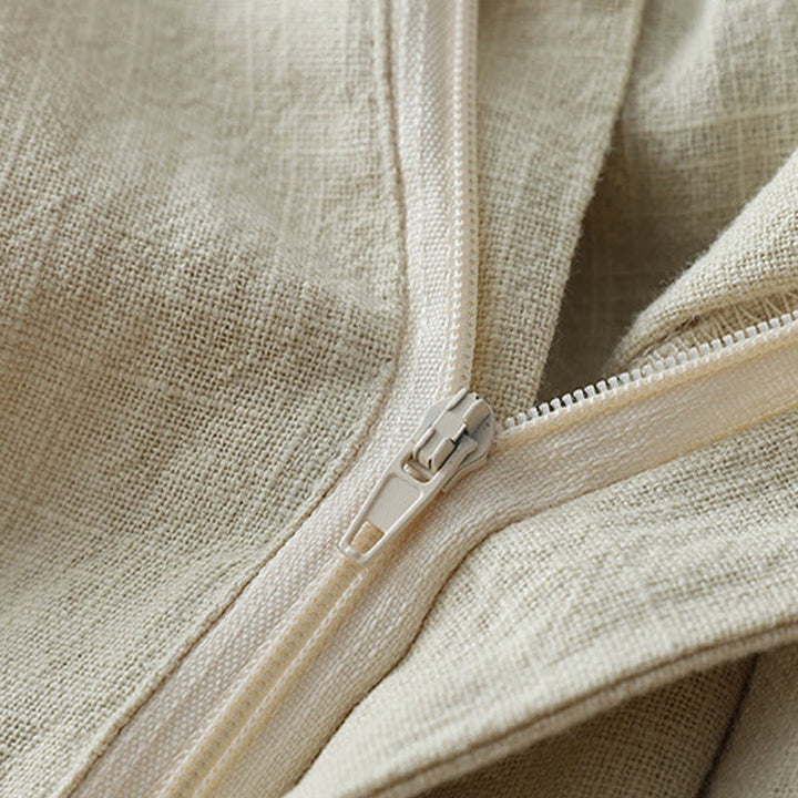 Buddha Stones Casual Plain Loose 7-8 Length Women's Polyester Wide Leg Pants With Pockets - image 3