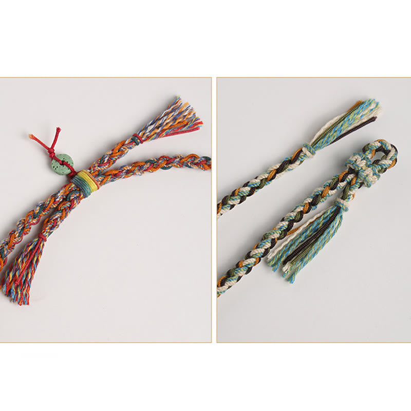 Buddha Stones Dragon Boat Festival Colorful Rope Lava Rock Fu Character Rice Dumplings Luck Braided Bracelet - image 16