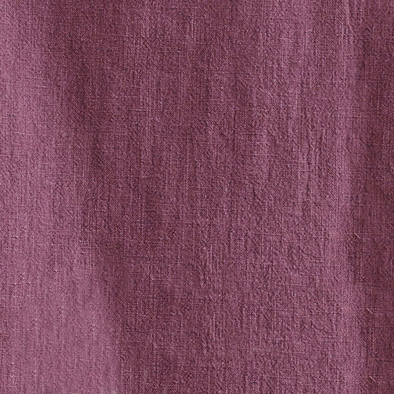 Buddha Stones Plain Chinese Frog-Button Stand Collar Design Women's Cotton Linen Half Sleeve Shirt - image 14