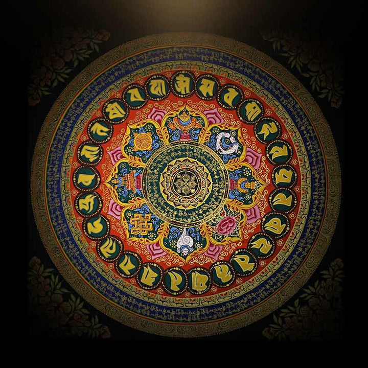 Buddha Stones Tibetan Thangka Painting Om Mani Padme Hum Scripture Handmade Decoration(Random Style) - image 24