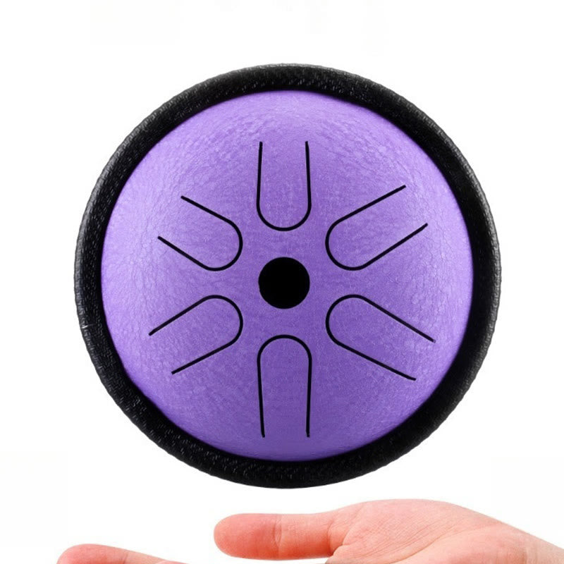 Buddha Stones Steel Tongue Drum Sound Healing Meditation Yoga Drum Kit 6 Note 5.5 Inch - image 10